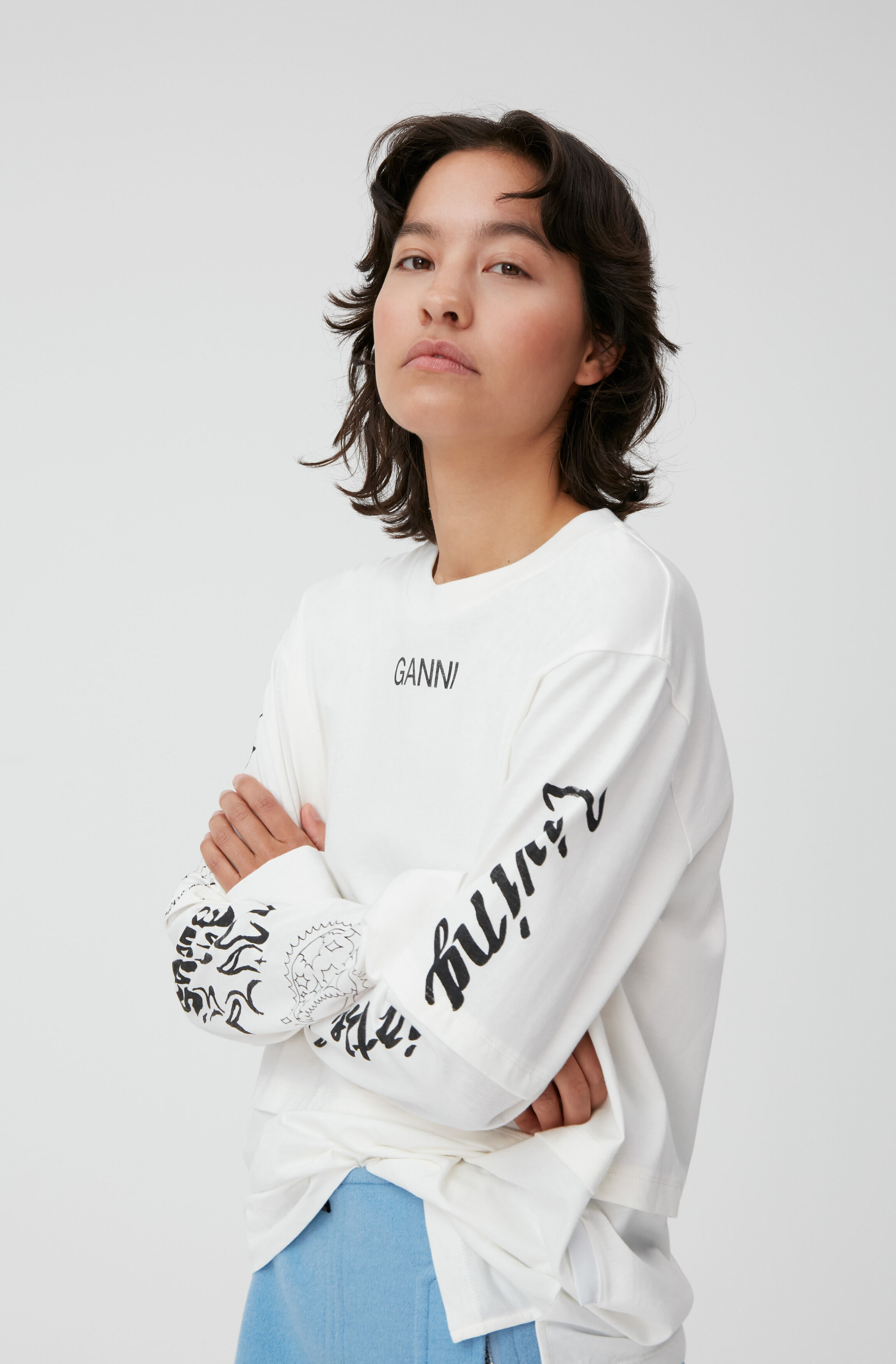 graphic tee with turtleneck