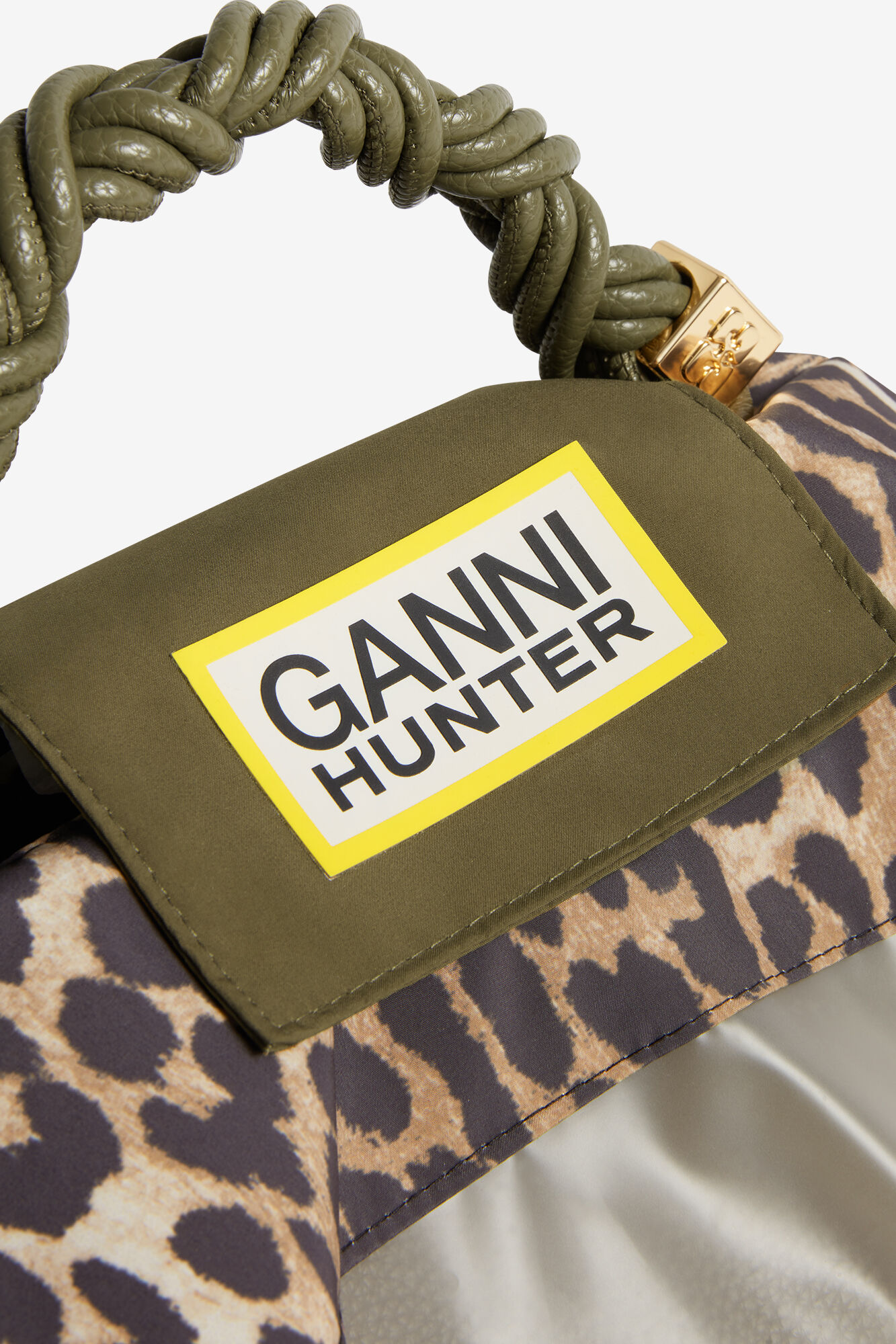 Water Resistant Bag Poncho, Recycled Polyester, in colour Almond Milk - 4 - GANNI