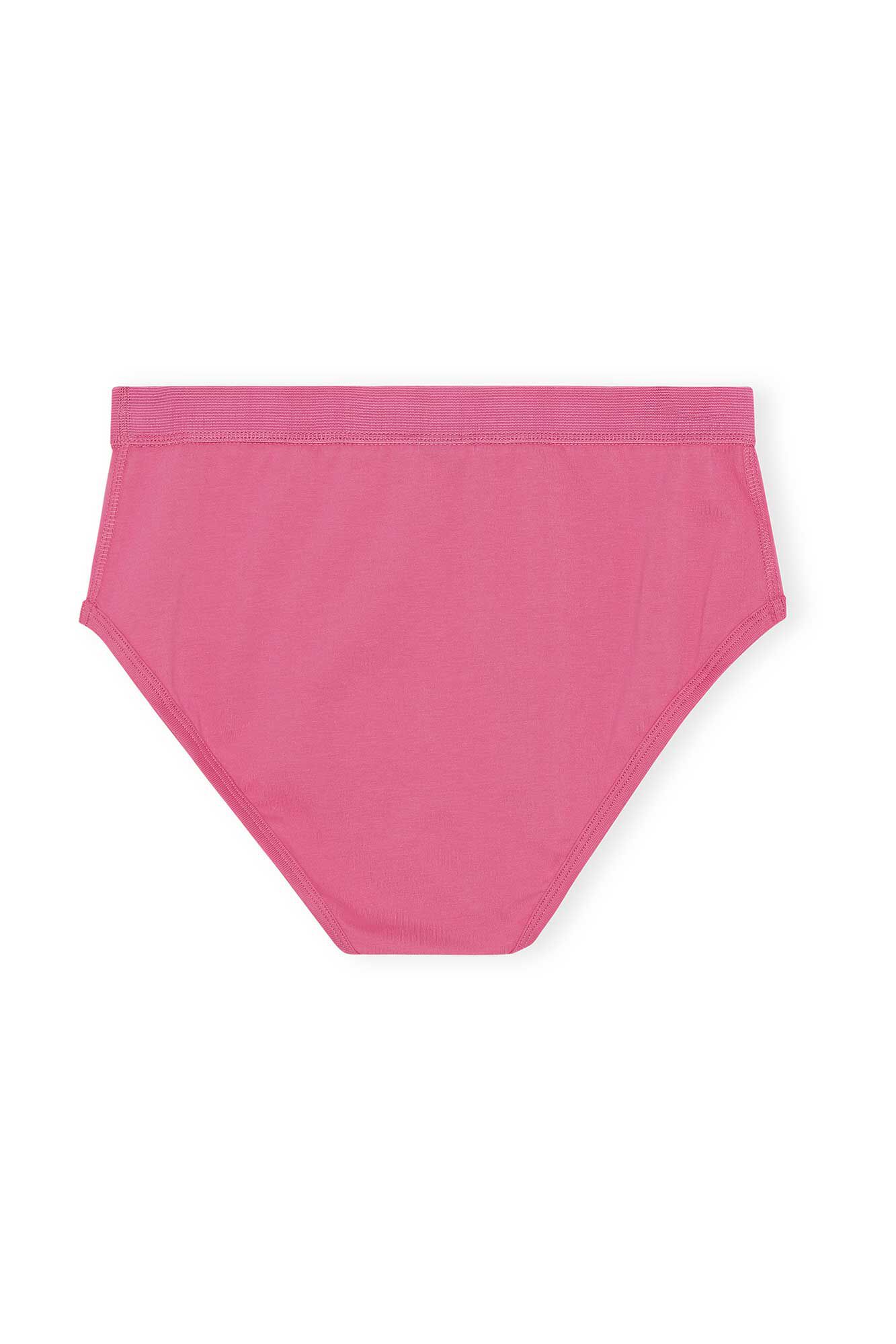 Cotton Underwear Briefs, in colour Carmine Rose - 2 - GANNI