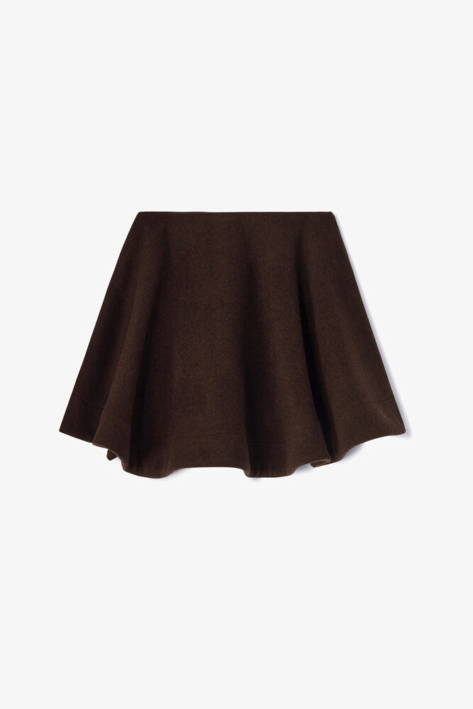 Peacoat Wool Circle Skirt, Demitasse