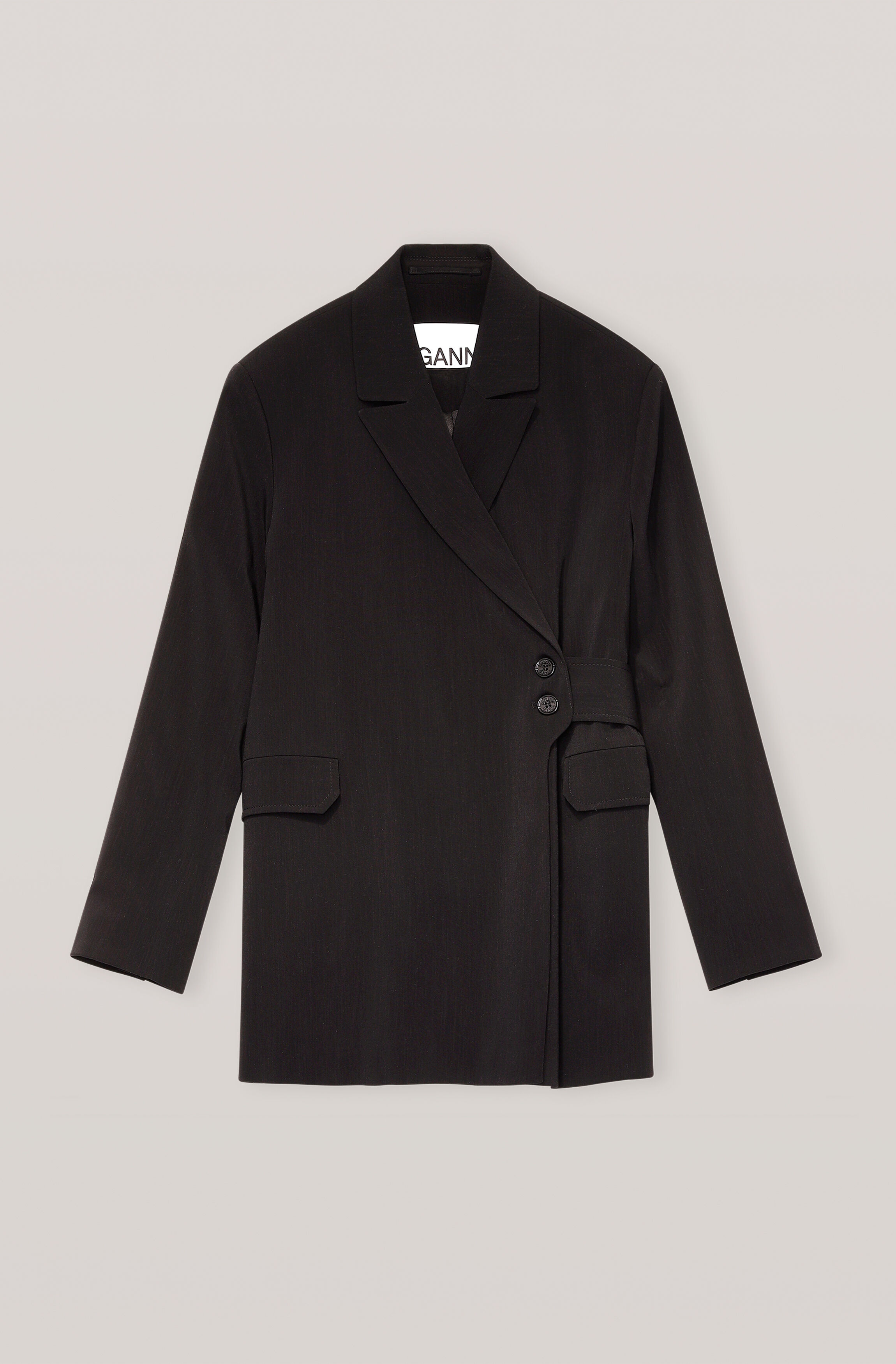 Ganni black blazer clearance