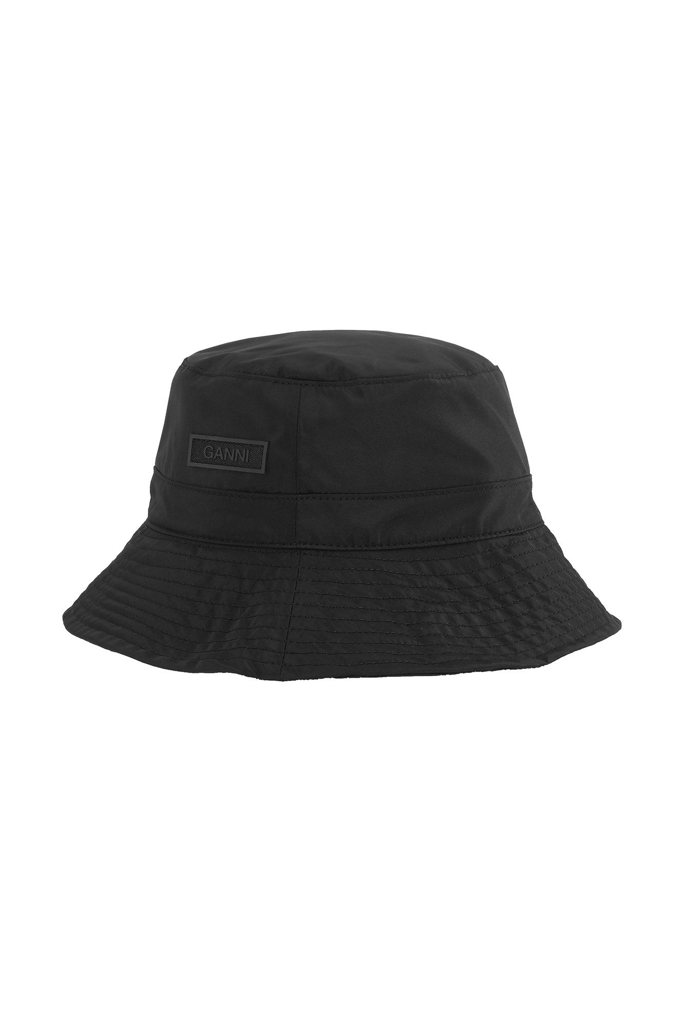 Bucket Hat, Polyester, in colour Black - 1 - GANNI