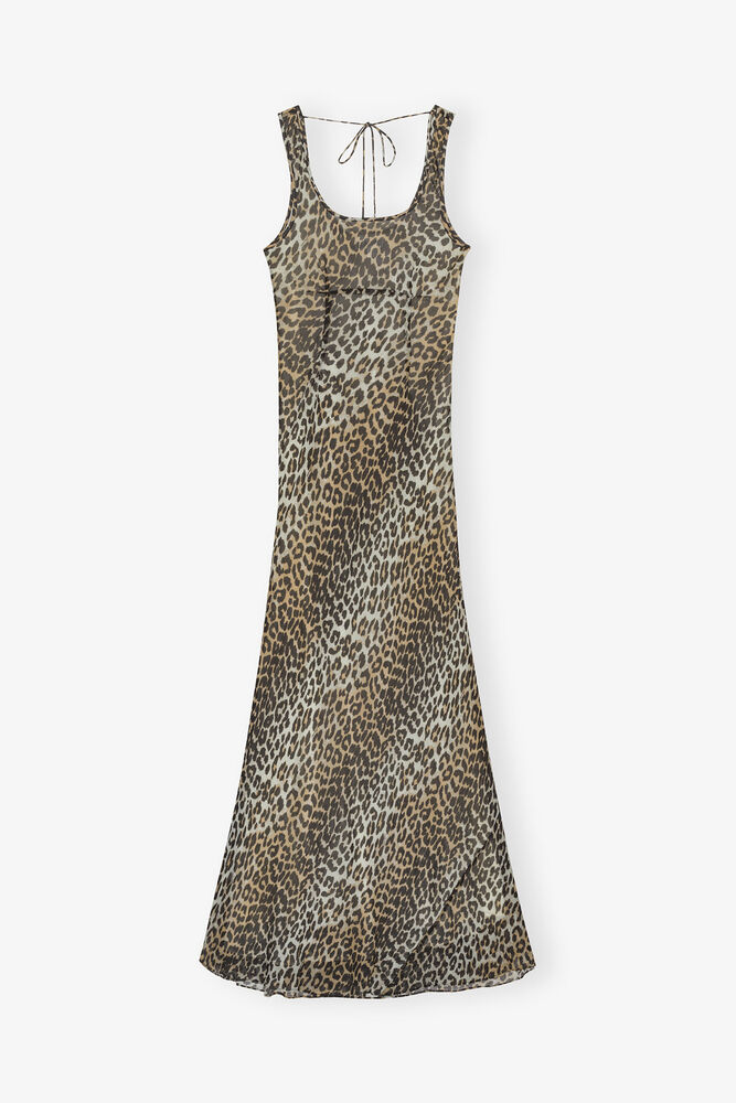 Leopard Print Maxi Dress, Leopard