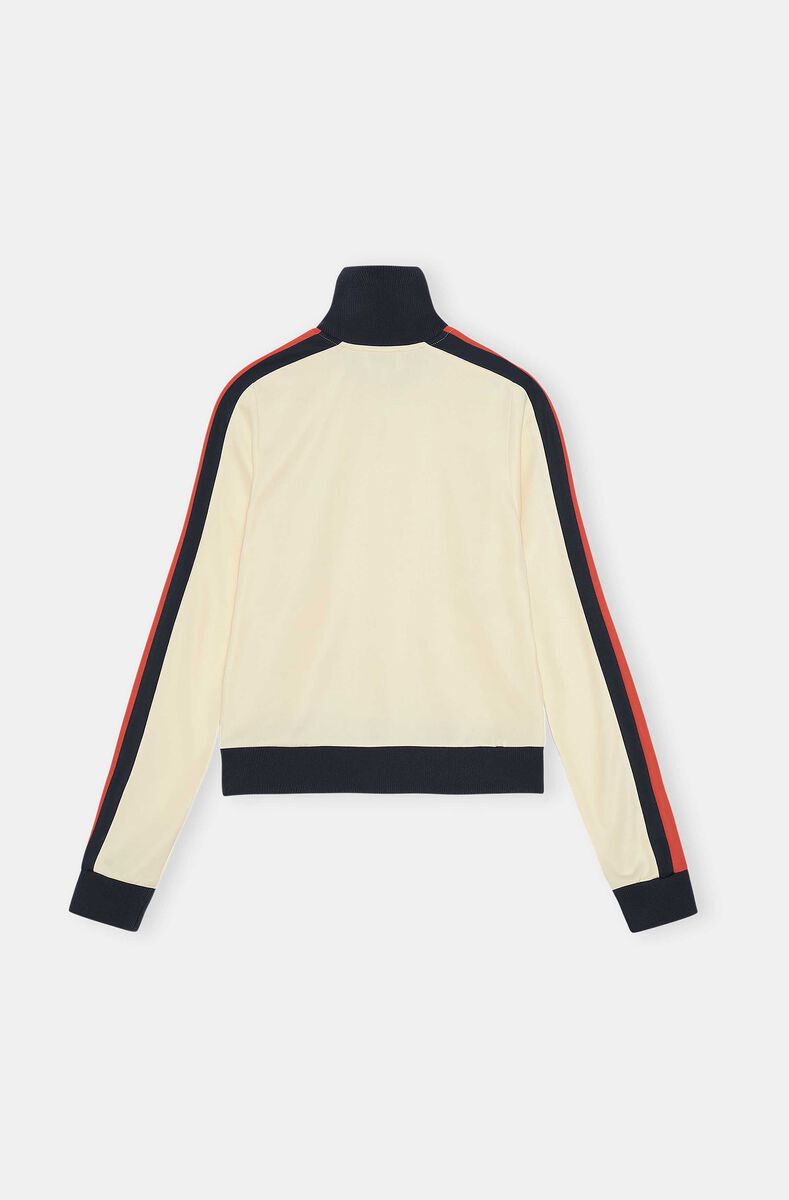 Tracksuit Jacket, Polyester, in colour Rutabaga - 2 - GANNI