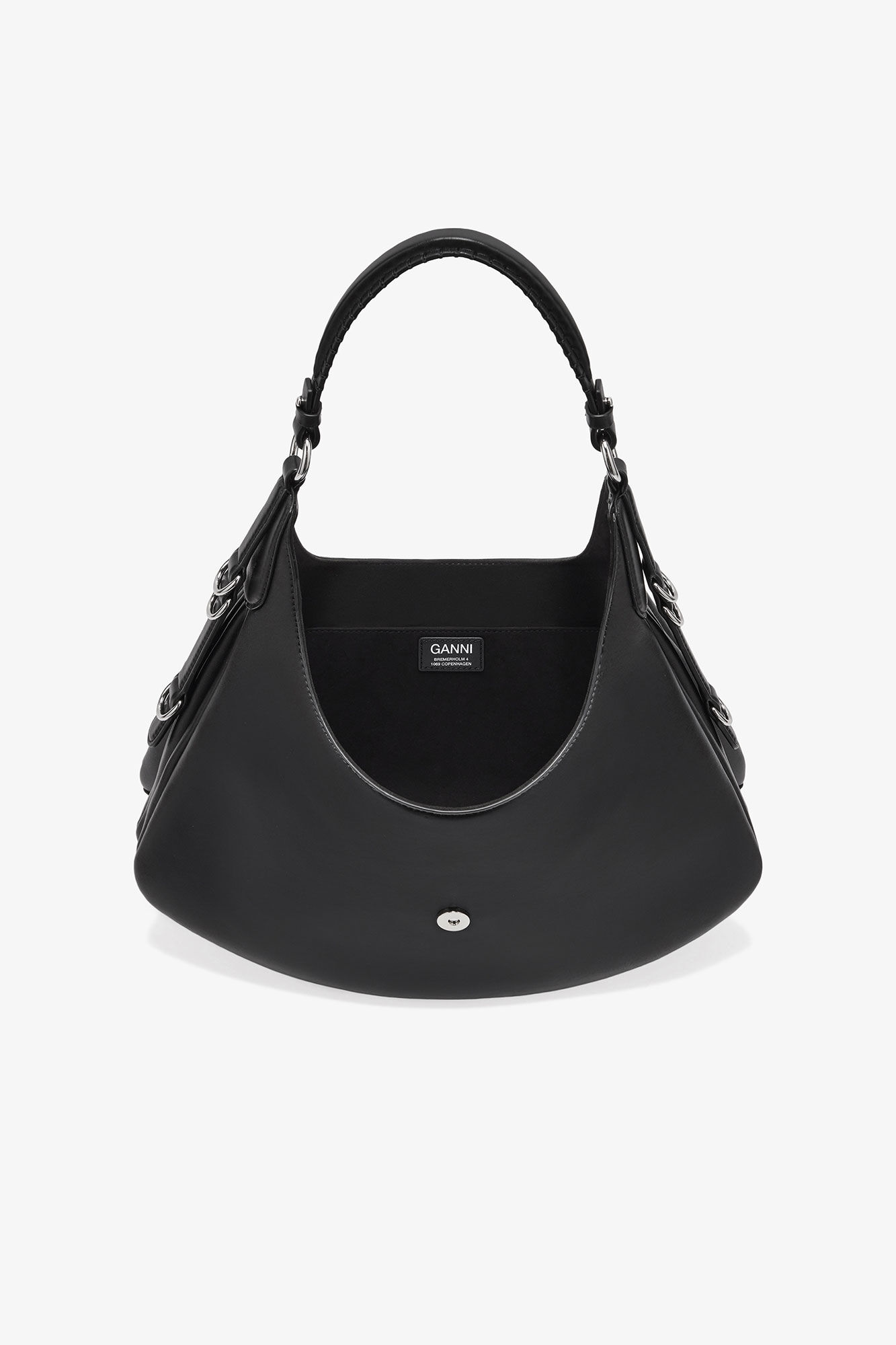 Black Small Kat Bag, Polyester, in colour Black - 3 - GANNI