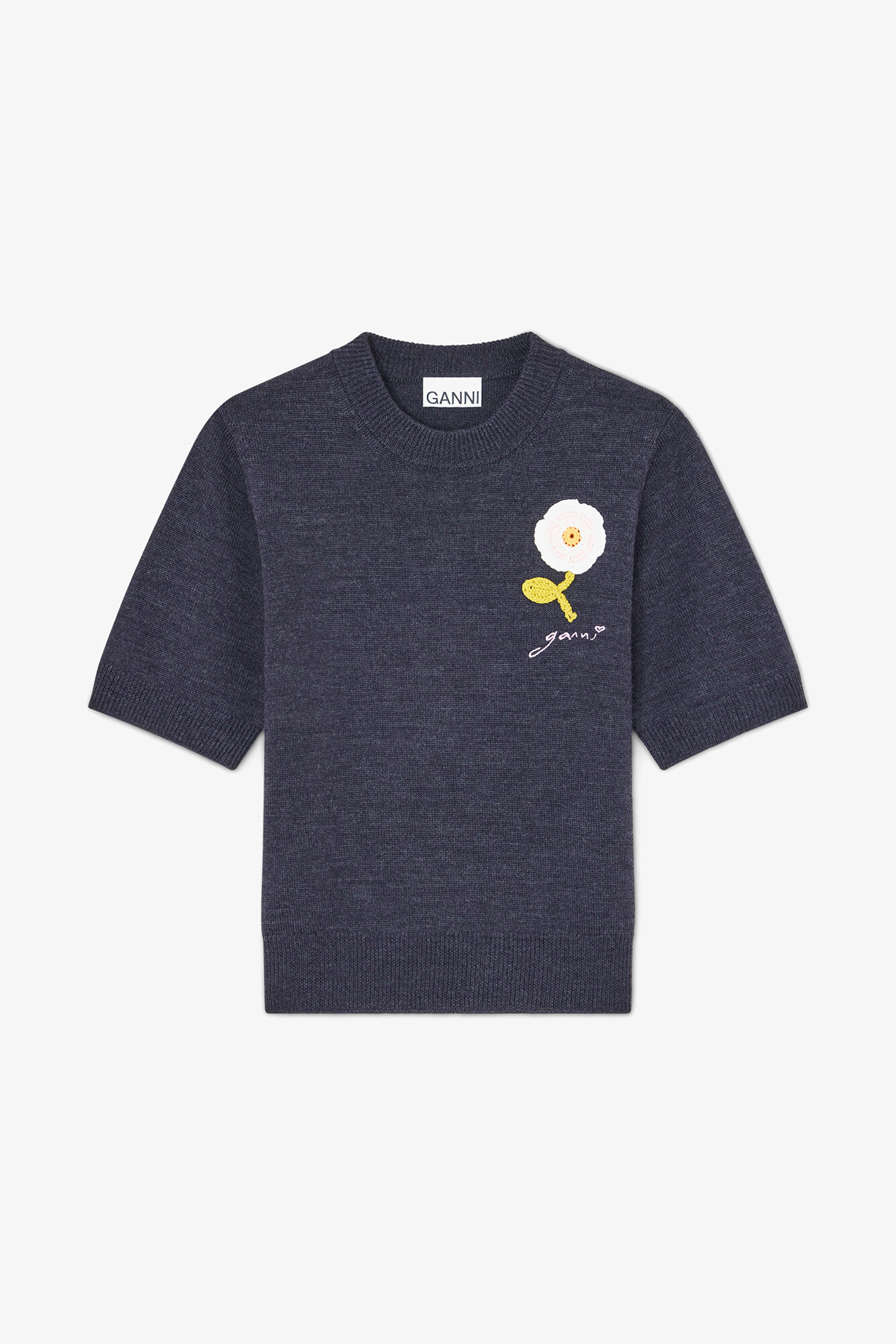 Phantom Tee in Merino | GANNI (Global) AS