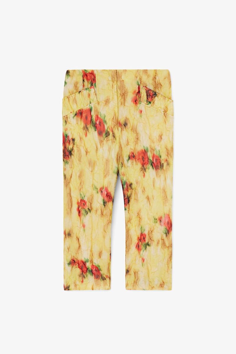 Capri Trousers in Shibori Organza, Recycled Polyester, in colour Aurora - 1 - GANNI