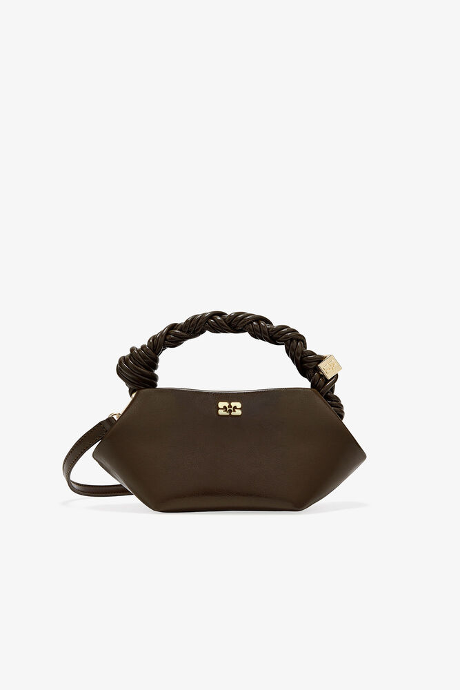 Dark Olive Mini GANNI Bou Bag, Dark Olive