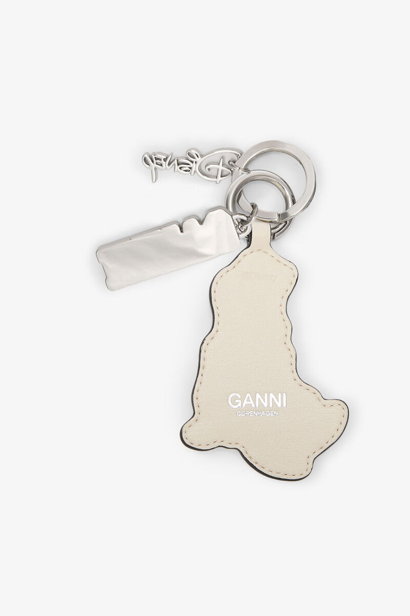 GANNI x Disney Daisy Duck White Keyring, in colour Egret - 2 - GANNI