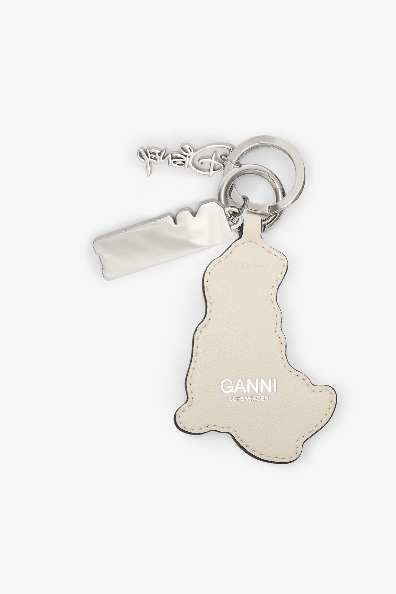 GANNI x Disney Daisy Duck White Keyring, in colour Egret - 2 - GANNI