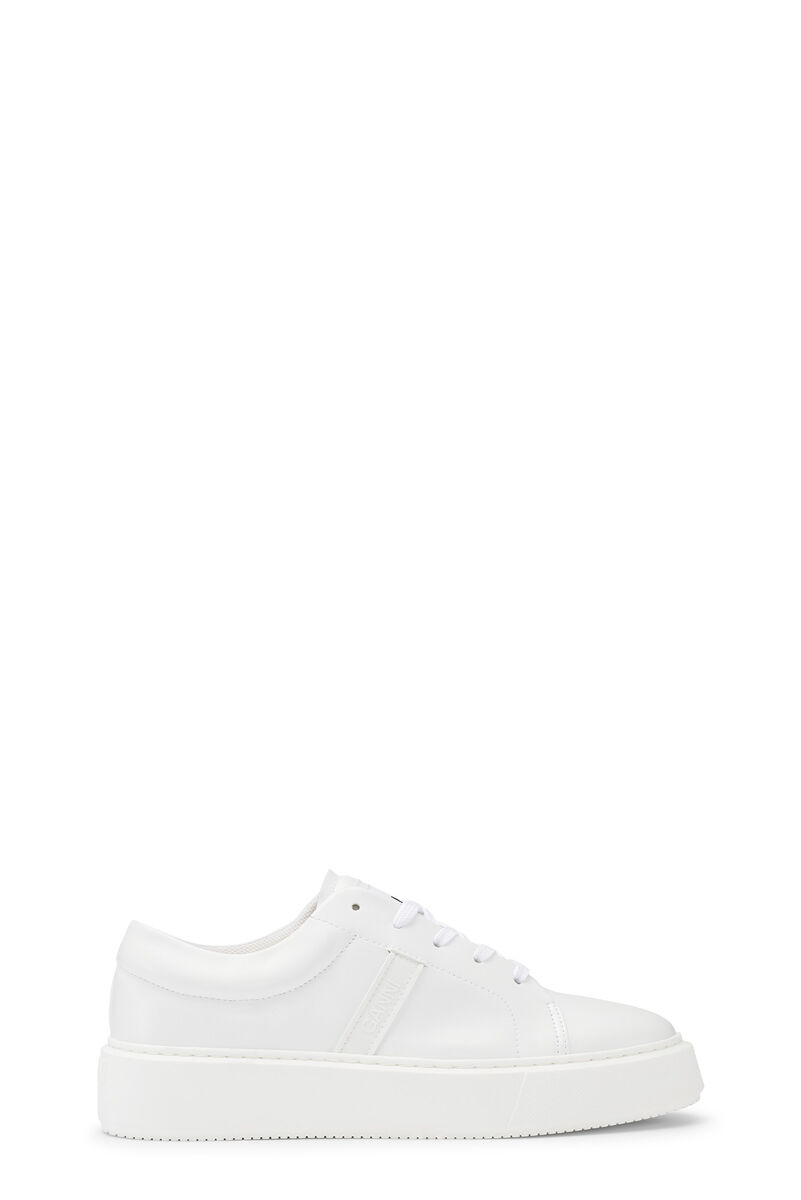VEGEA™ Sneakers , Vegan Leather, in colour Egret - 1 - GANNI