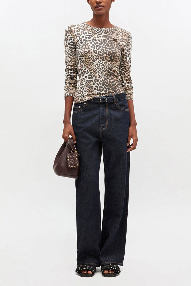 Leopard Rib Long-sleeve, Leopard