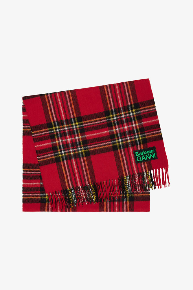 Wool Scarf, Fiery Red