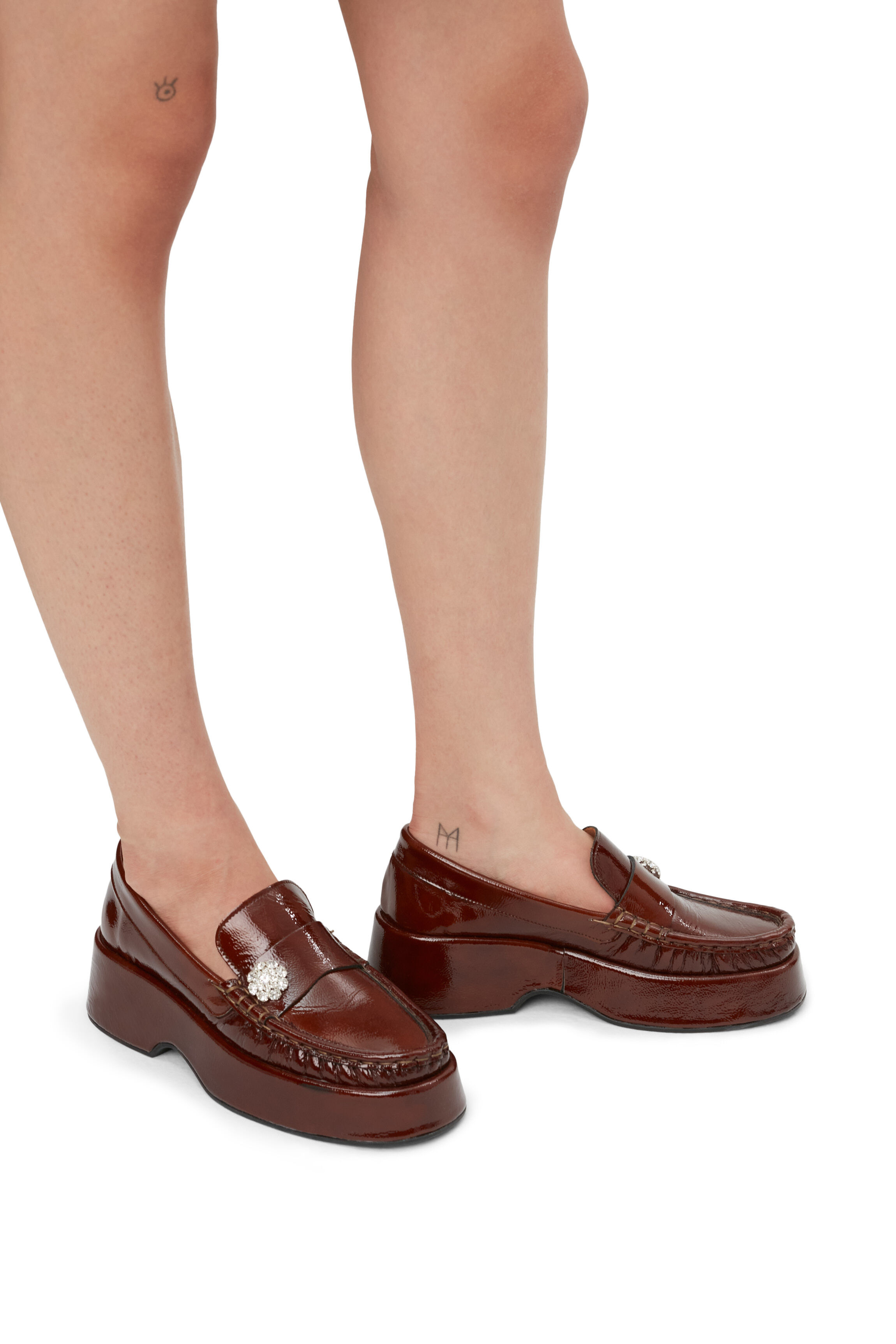 Jewel moccasin ganni clearance