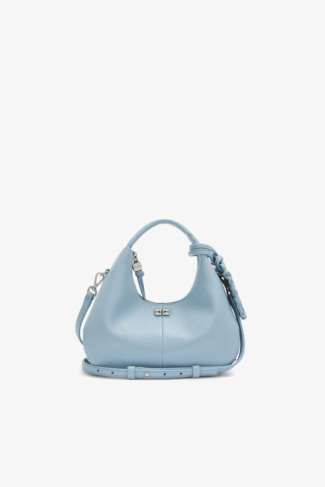 Mini Hobo Bag in Blue, Celestial Blue