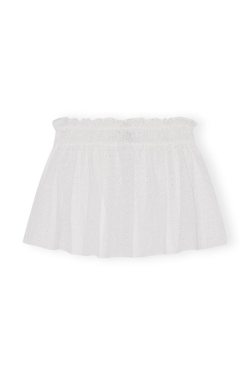 Broderie Anglaise Maxi Skirt White 1