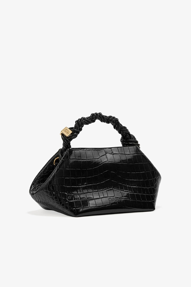 Black Small GANNI Bou Bag, Polyester, in colour Black - 2 - GANNI