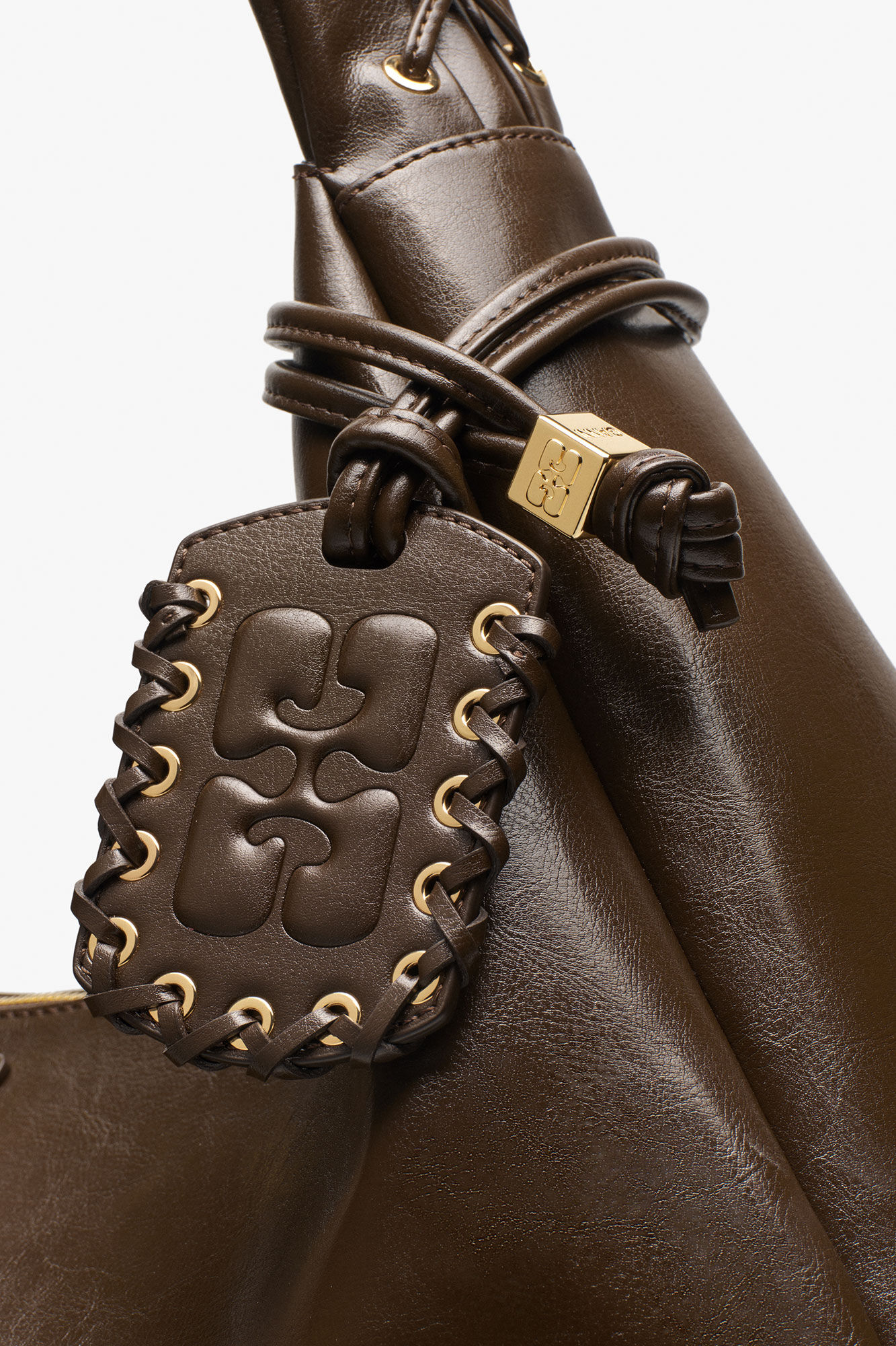 Dark Olive Dark-Olive Oleatex XXL Hobo Bag | GANNI US