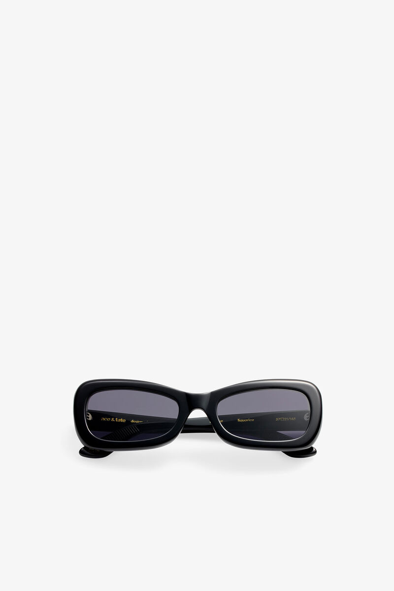 GANNI x Ace & Tate Brooke Sunglasses, Acetate, in colour Black - 1 - GANNI