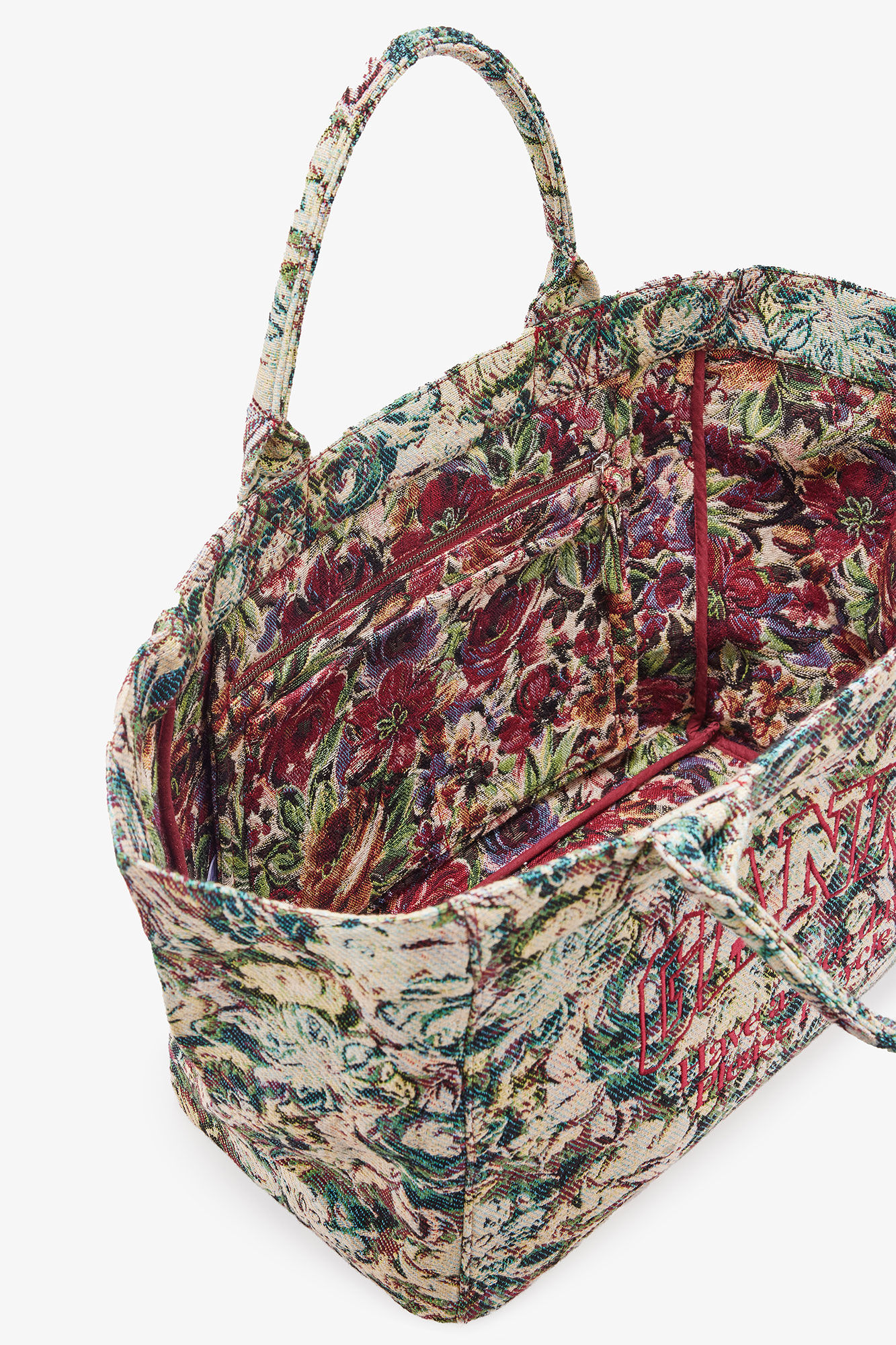 Tapestry XXL Tote, Acryl, in colour Jadeite - 3 - GANNI
