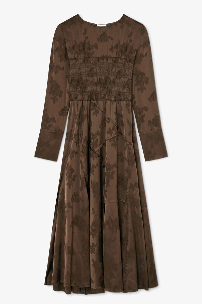 Dress in Brown Satin, Demitasse