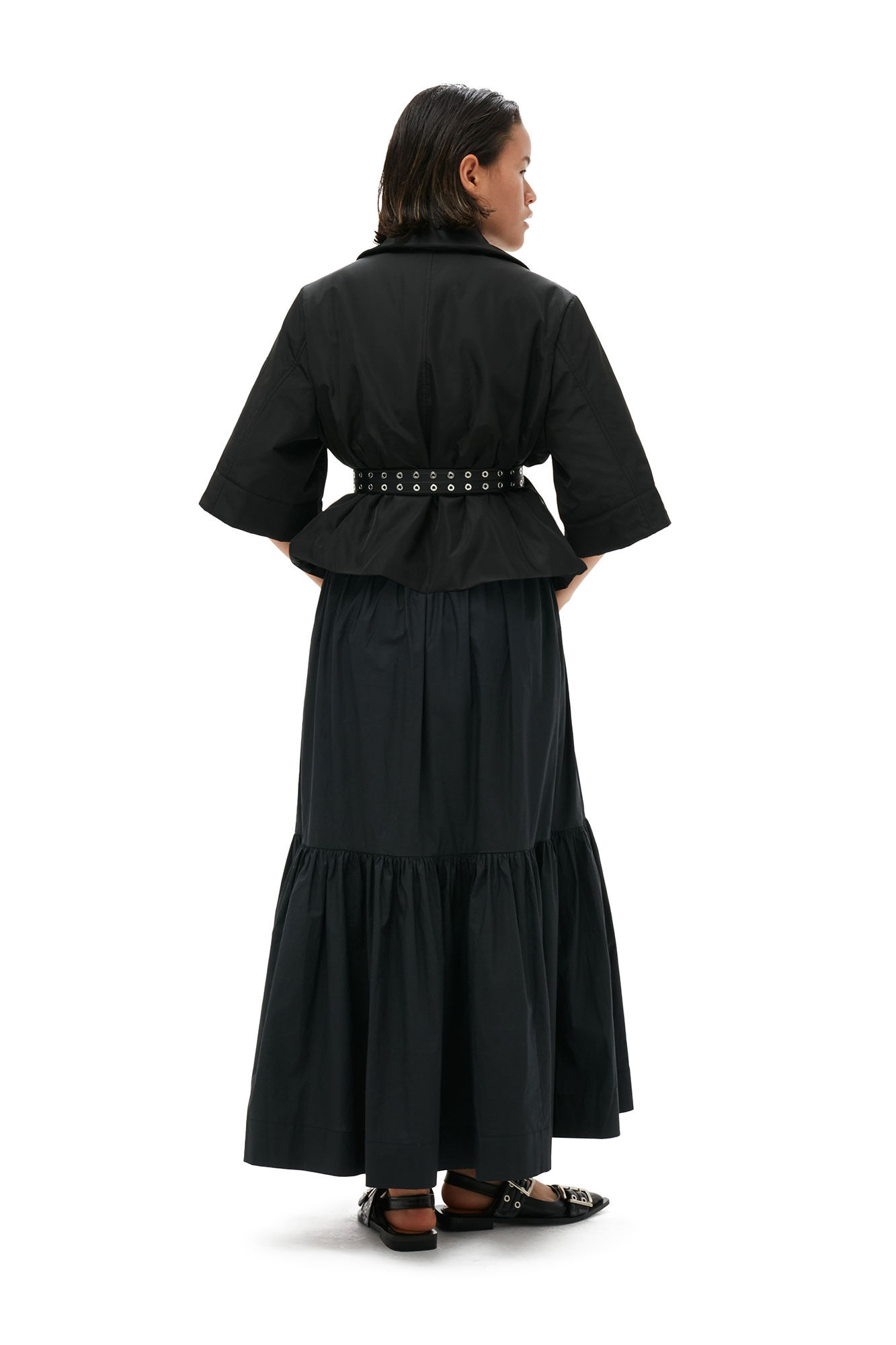 Summer Tech Padded Jacket, Recycled Polyester, in colour Black - 6 - GANNI