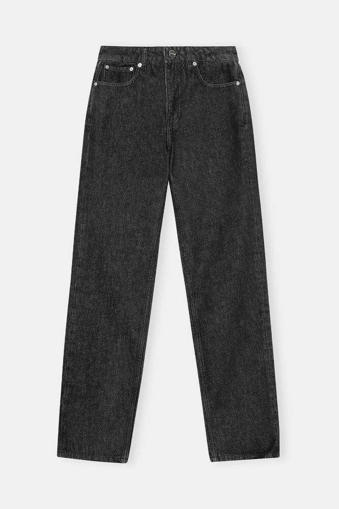 Swigy Jeans in Rigid Denim, Black/White Stone