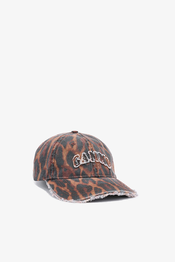 Cap in Ocelot Leopard, Rawhide