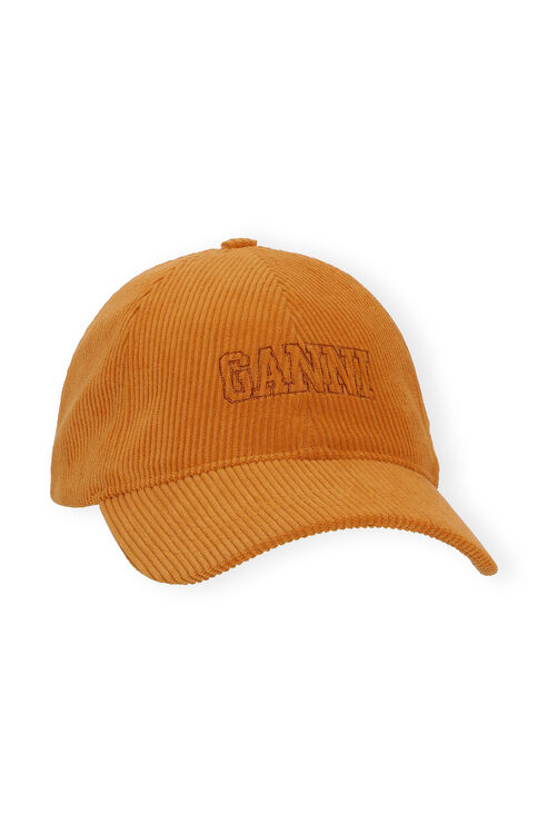 Ganni Sand Corduroy Cap Hat