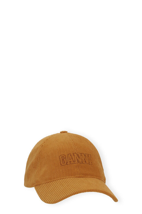 Ganni Sand Corduroy Cap Hat