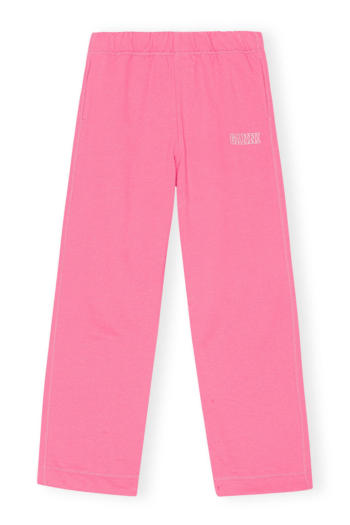 Sweatpants, Organic Cotton, in colour Sugar Plum - 1 - GANNI