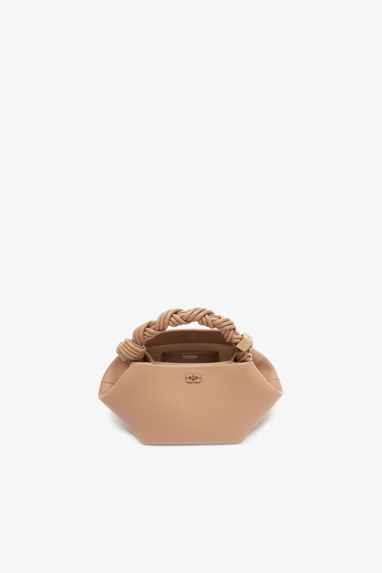 Liten Bou v&auml;ska i brunt, Polyurethane, in colour Tawny Birch - 3 - GANNI