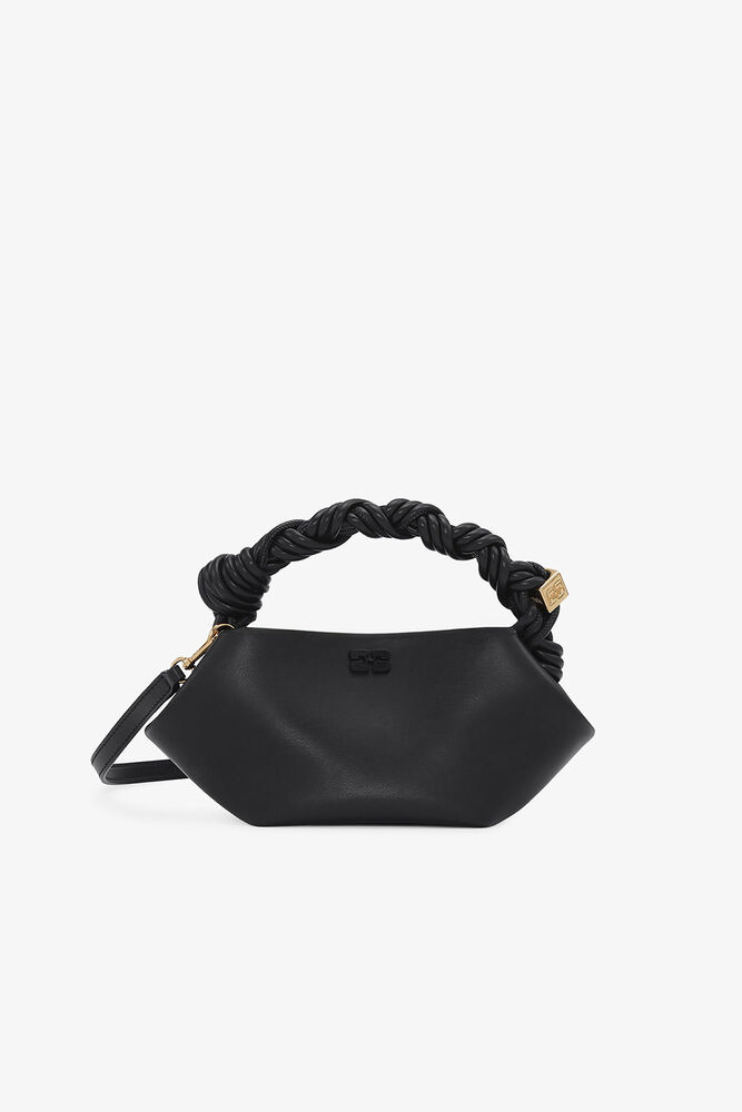 Schwarze Mini GANNI Bou Tasche, Black