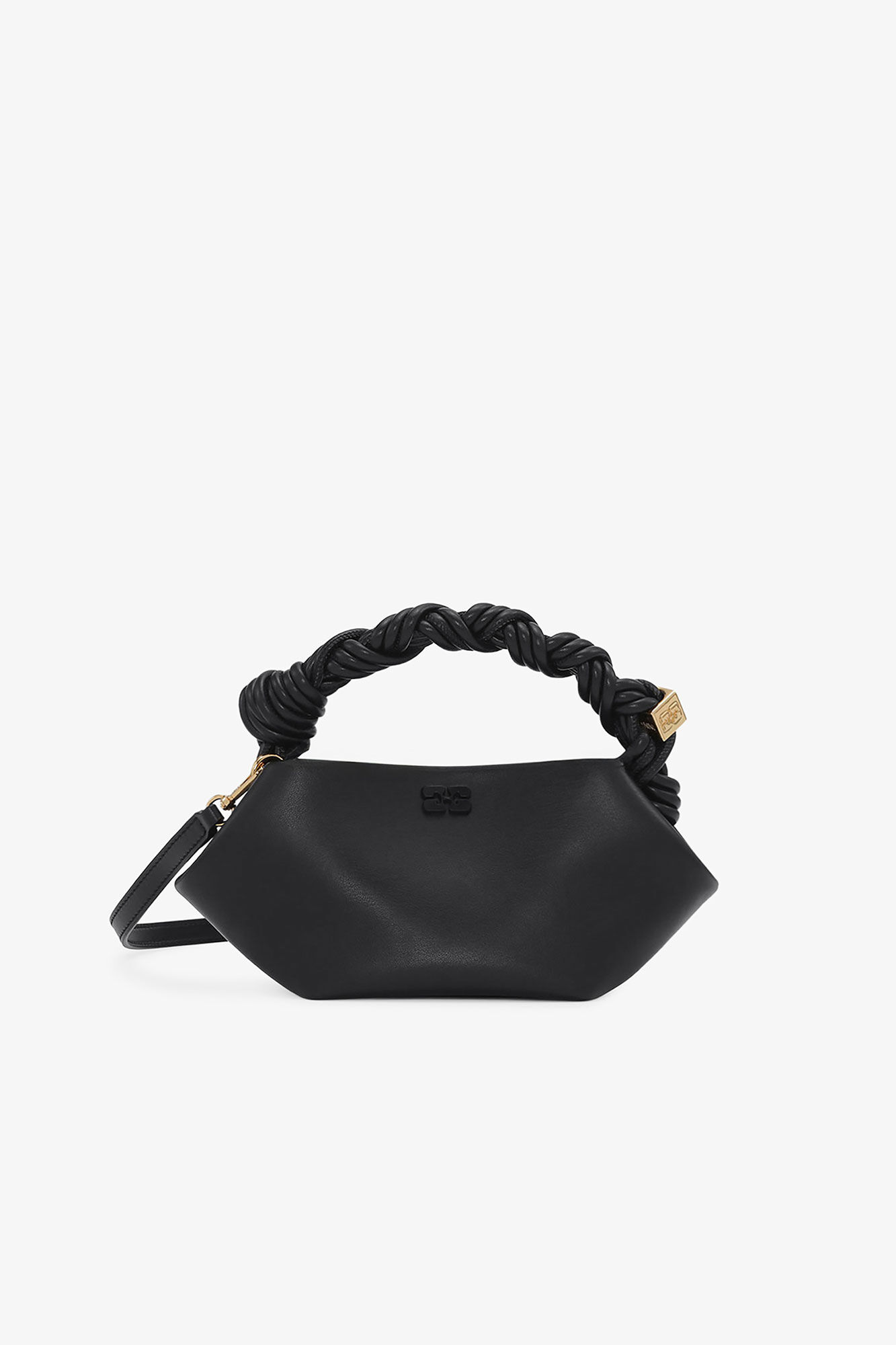 Black Mini GANNI Bou Bag, Polyester, in colour Black - 1 - GANNI