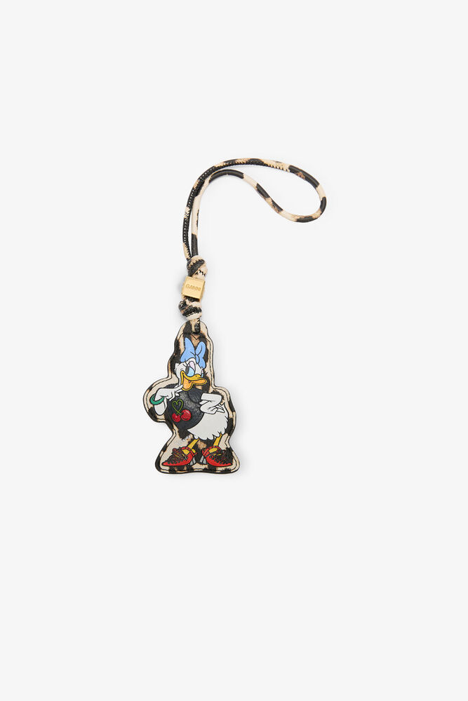 GANNI x Disney Andersine And leopard charm, Almond Milk