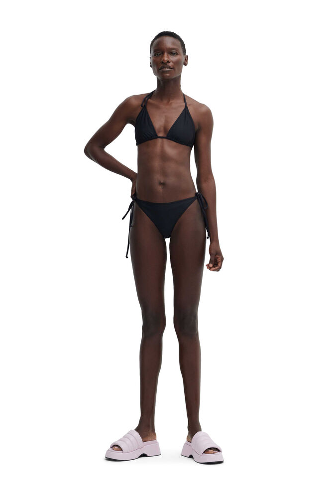 Bikiniunderdel med snore, Black