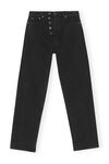 Figni jeans, Cotton, in colour Washed Black/Black - 1 - GANNI