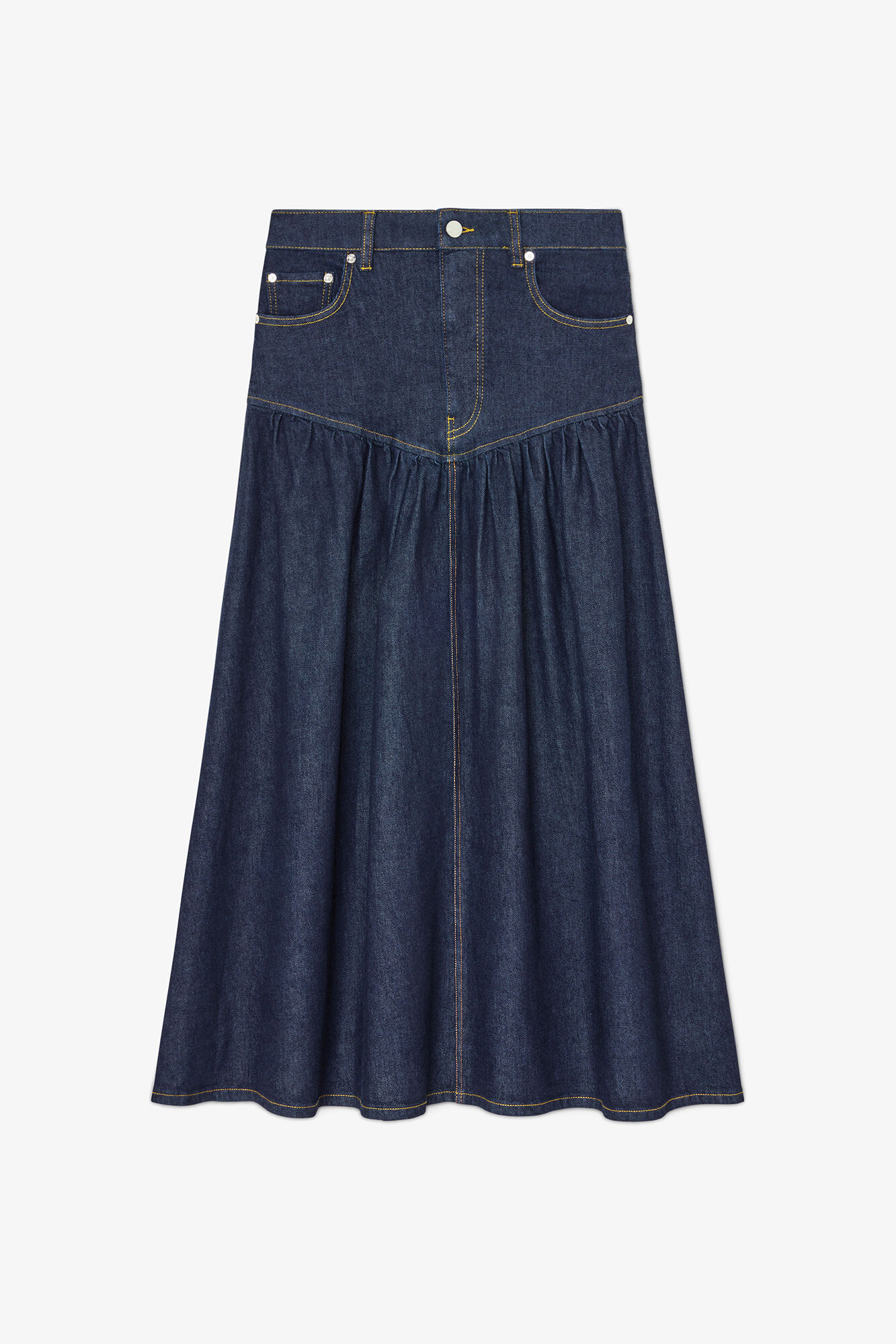 Skirt in Stretch Denim | GANNI US