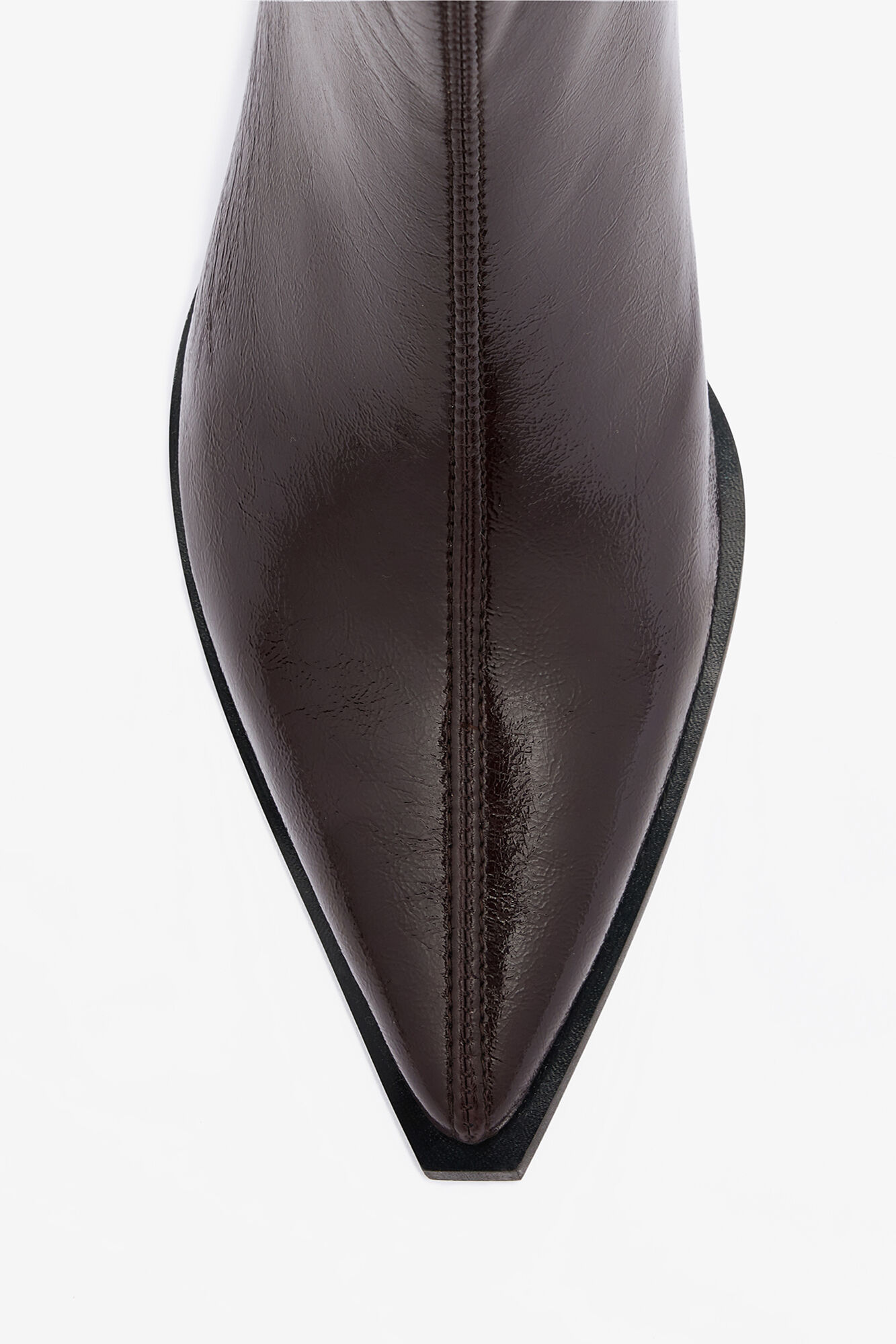 Ana Boots in Brown, Polyester, in colour Demitasse - 3 - GANNI