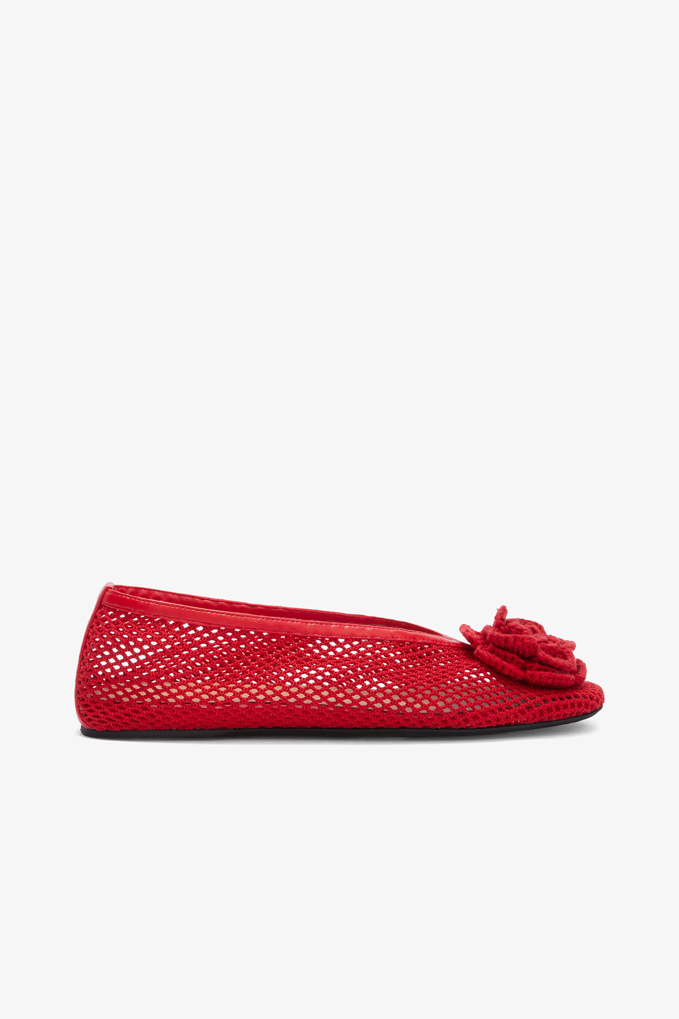 Jenny Ballerina in Red Mesh | GANNI US