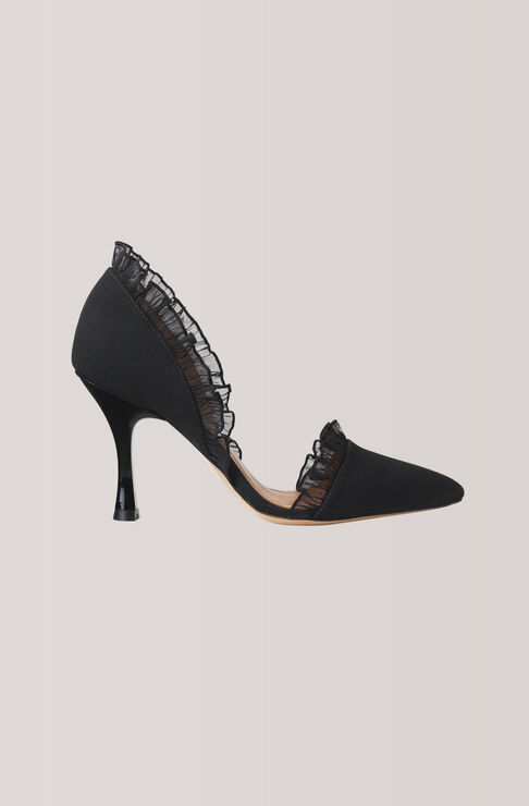 Flora Pumps, Black, hi-res