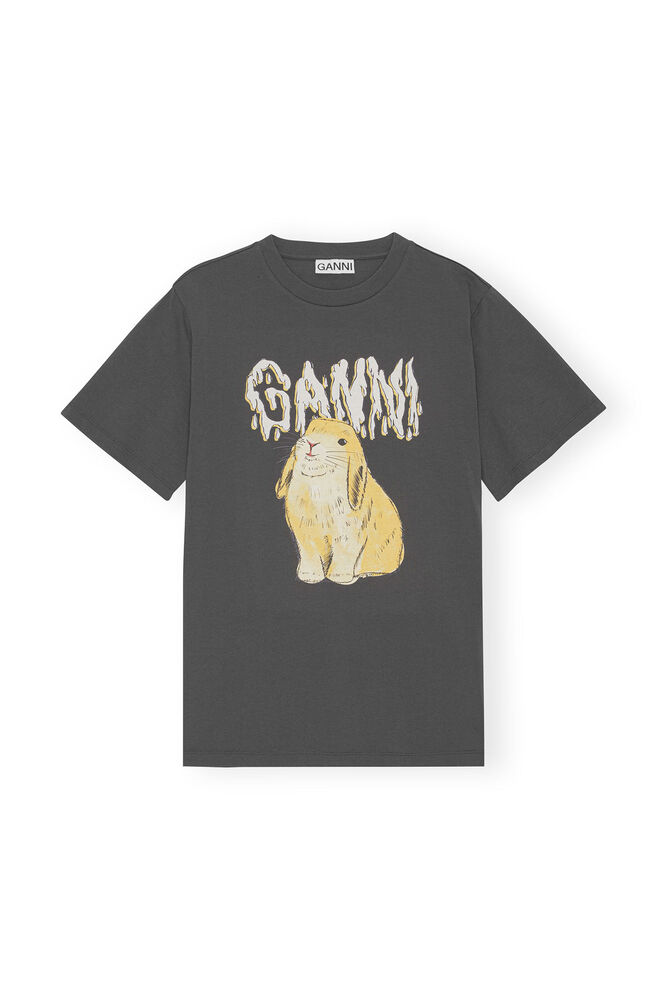 Relaxed Bunny T-shirt, Volcanic Ash