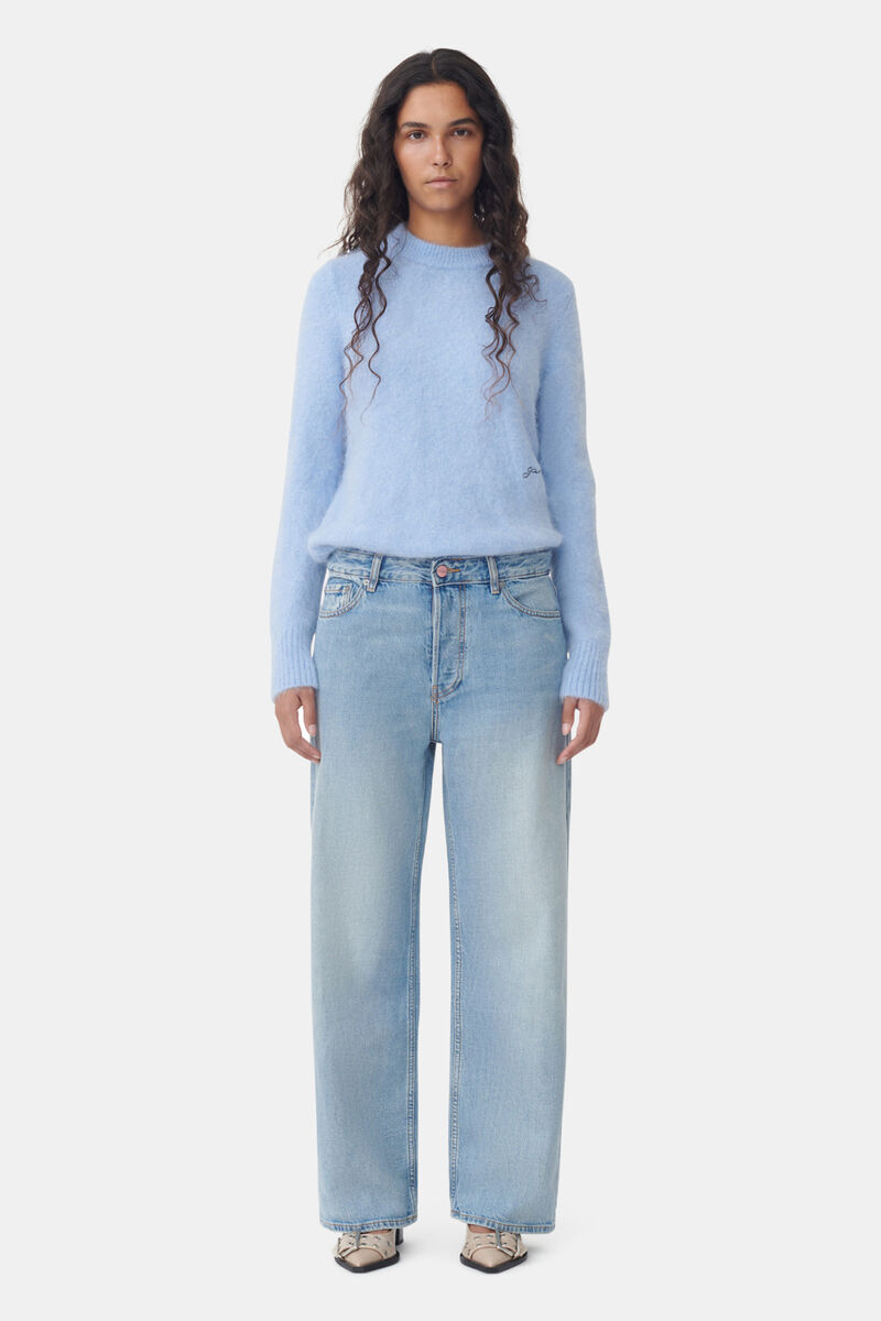 Jean Izey Light Blue Vintage, Cotton, in colour Light Blue Vintage - 1 - GANNI