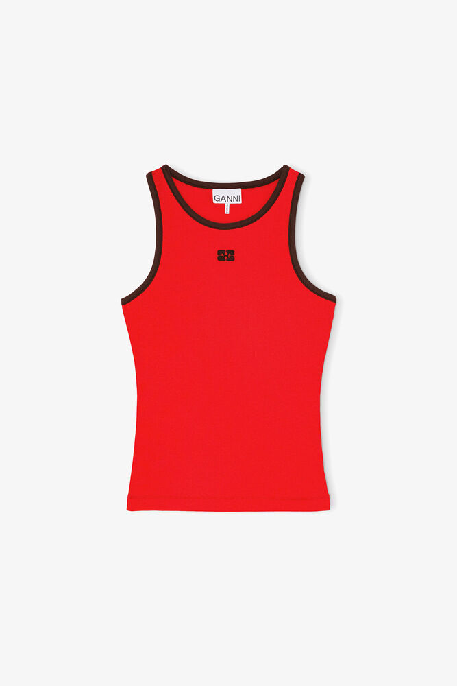 Tank Top in Red, High Risk Red