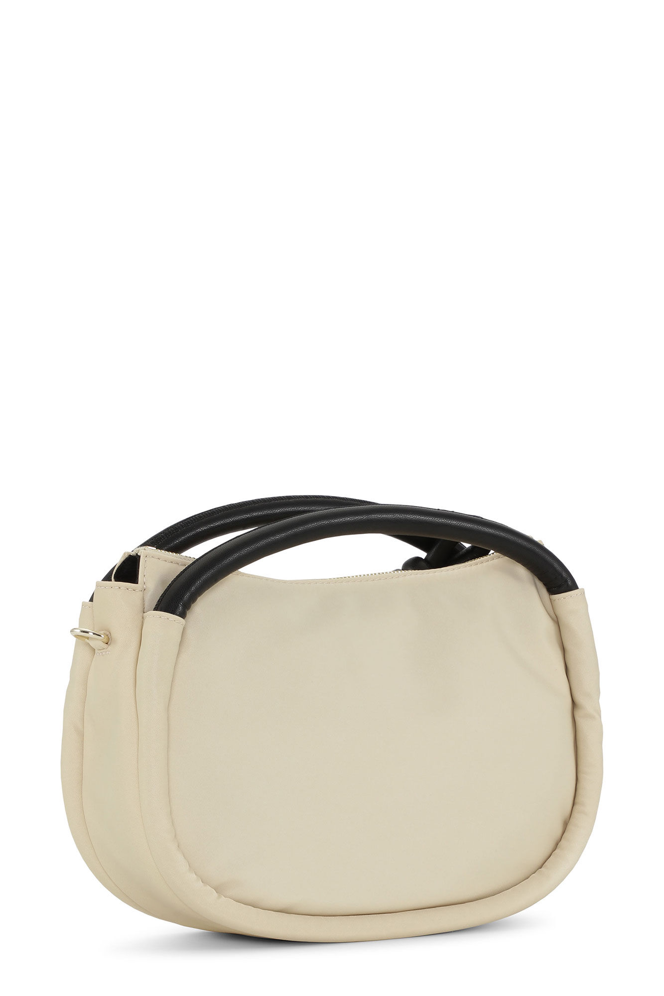 Knot Mini Bag, Nylon, in colour Pale Khaki - 2 - GANNI