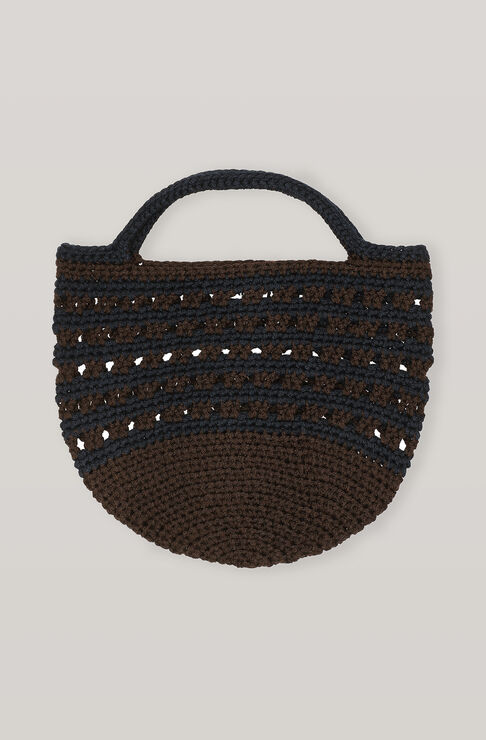 Ganni Crochet Bag Striped One Size