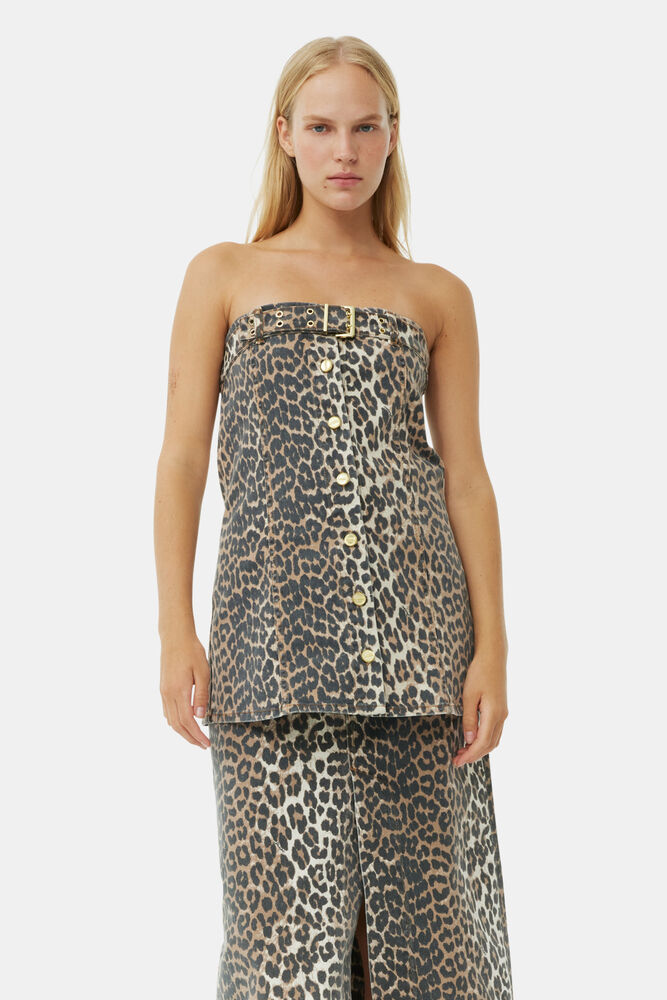 Leopard Denim Top, Leopard
