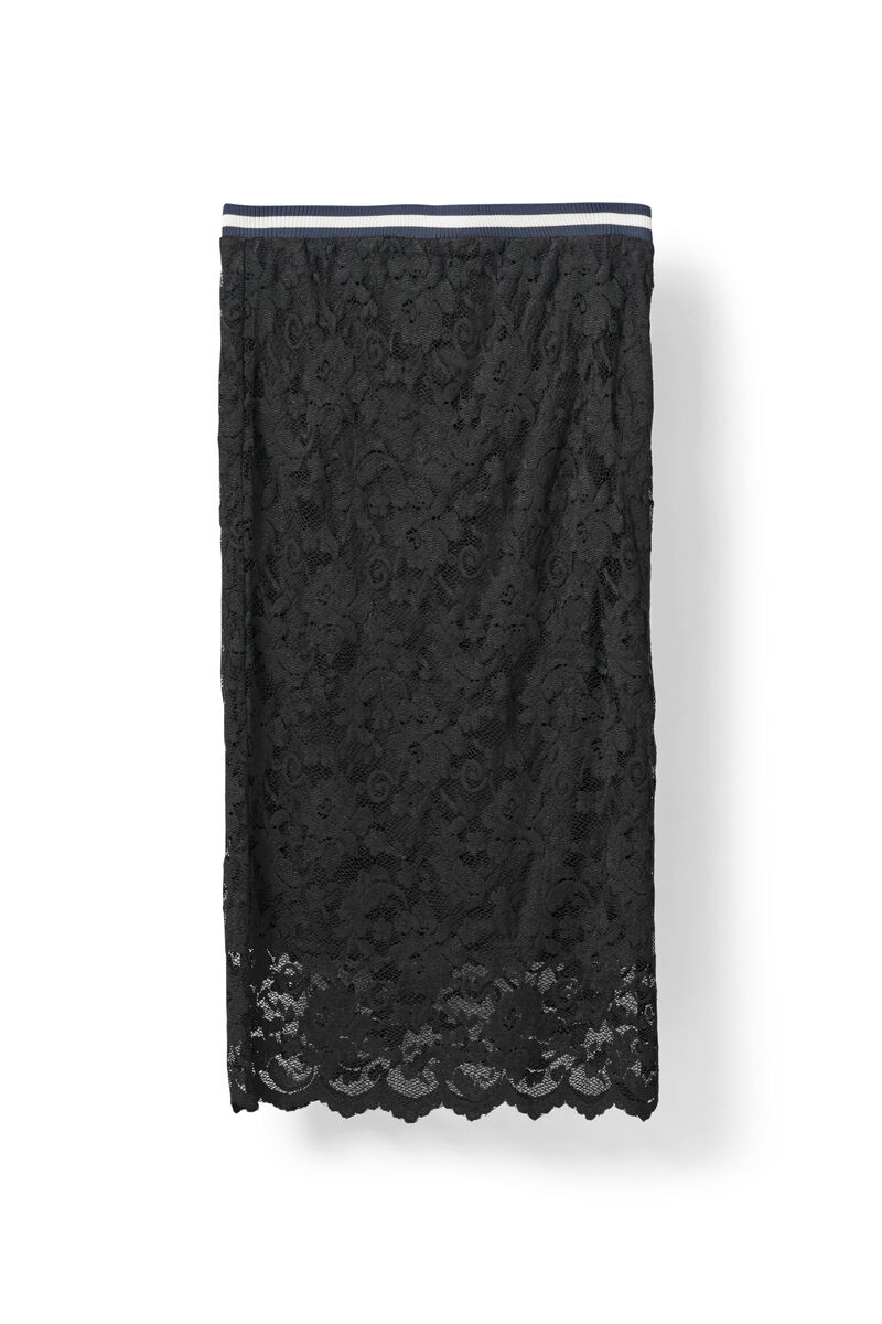 Ayame Lace Skirt, in colour Black - 1 - GANNI