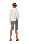 Cropped Ripstop Jacket, Recycled Polyester, in colour Egret - 3 - GANNI
