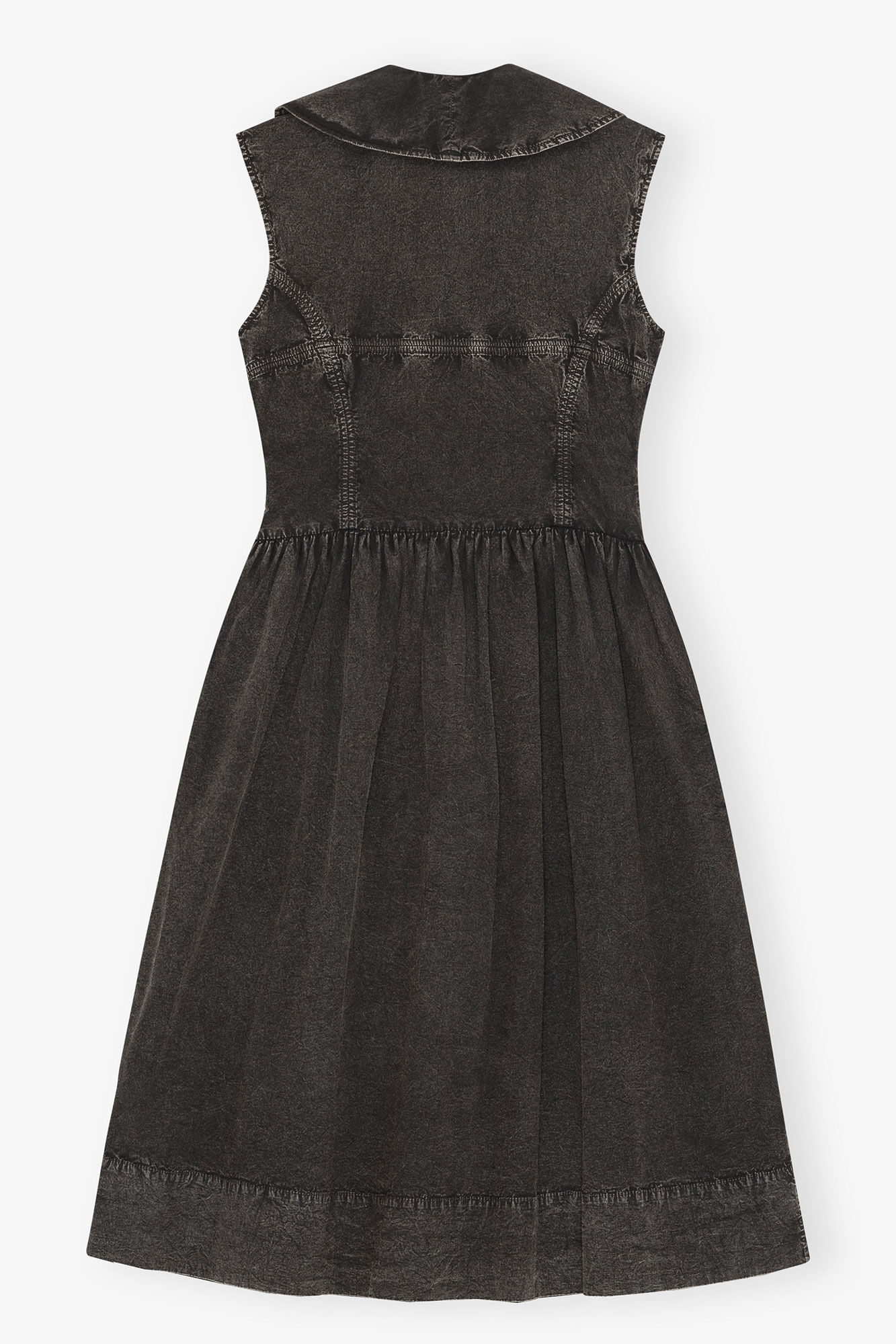 Dress in Black Cotton, Organic Cotton, in colour Black - 2 - GANNI